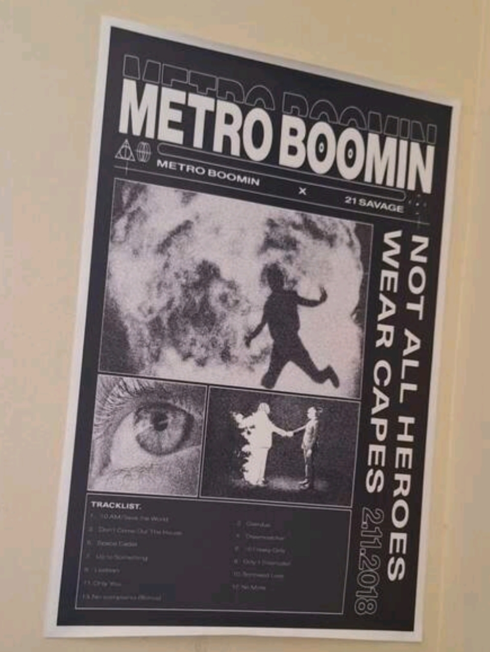 Metro Boomin NOT ALL HEROES WEAR CAPES Poster Print (50 cm x 70 cm)